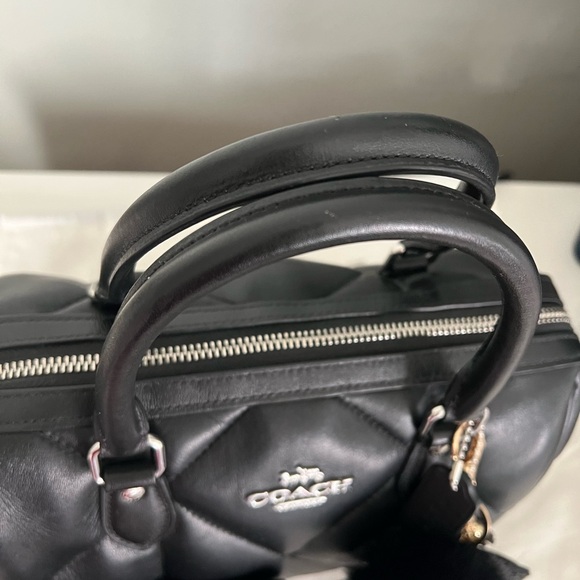 Coach Rowan Satchel with Diamond Quilting with Wallet - Picture 5 of 15